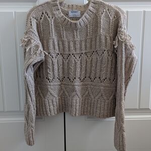 Old Navy Women's Textured Knit Sweater - Beige